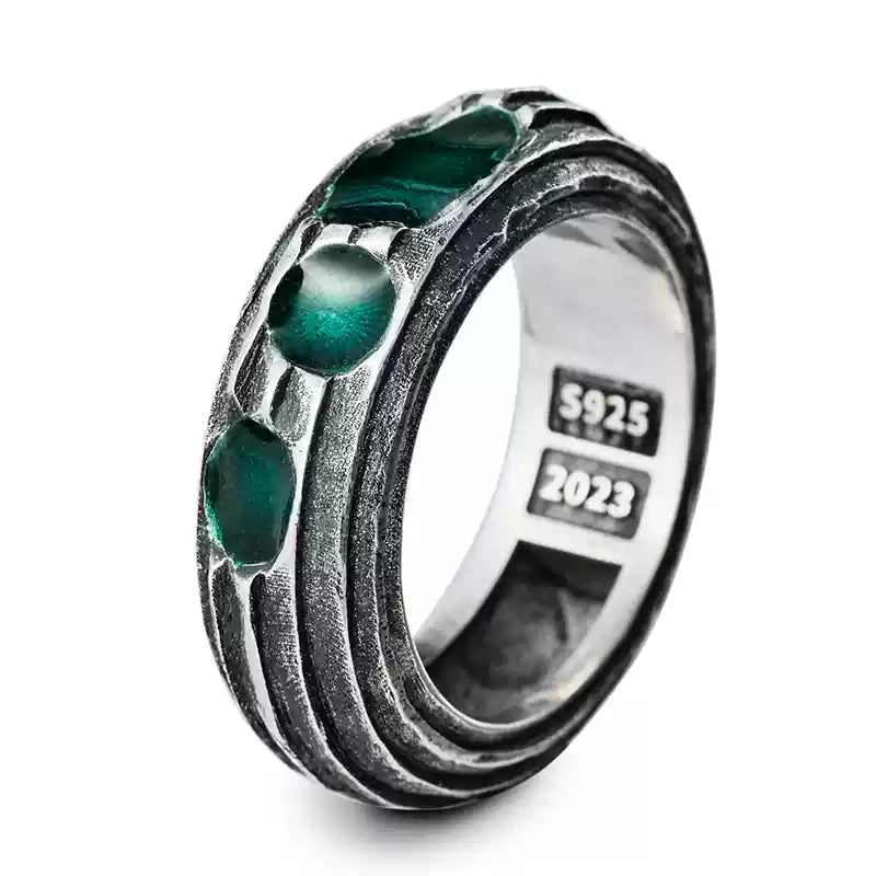 Anello in acciaio inossidabile a forma di corpo 3D