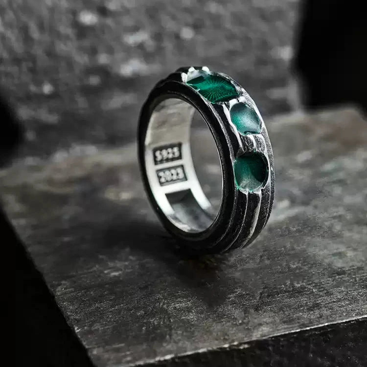 Anello in acciaio inossidabile a forma di corpo 3D