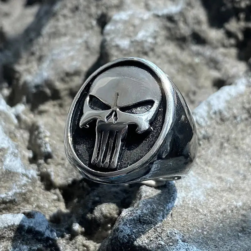 The Punisher Skull Stainless Steel Ring VRAFI