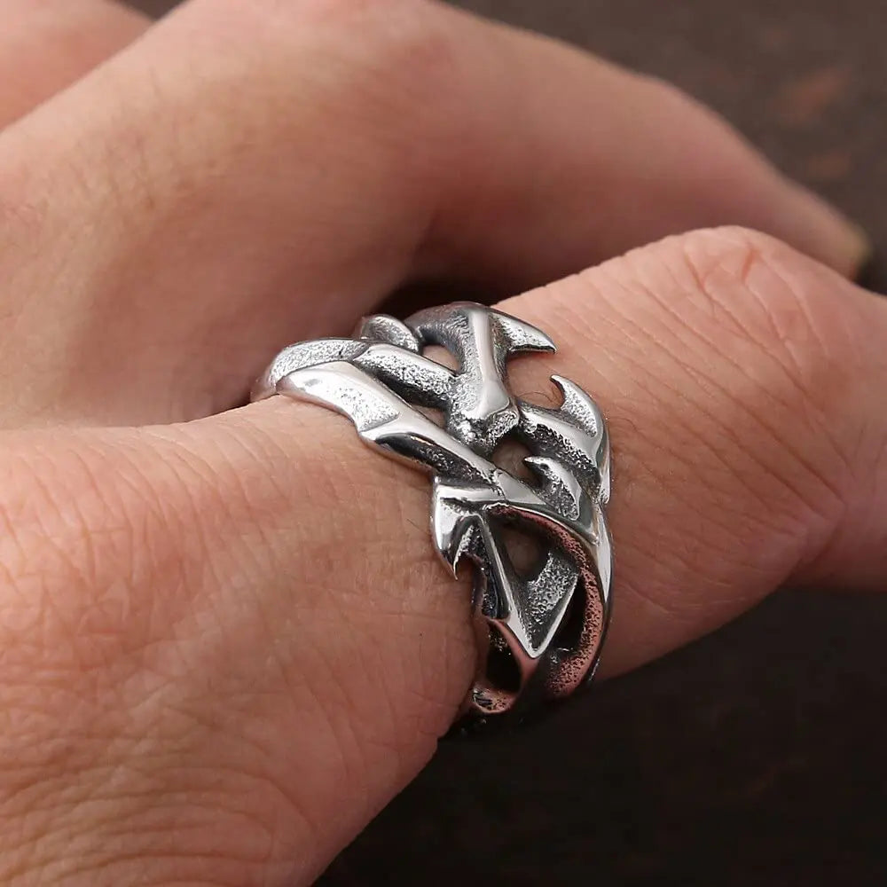 Thorny Stainless Steel Ring VRAFI