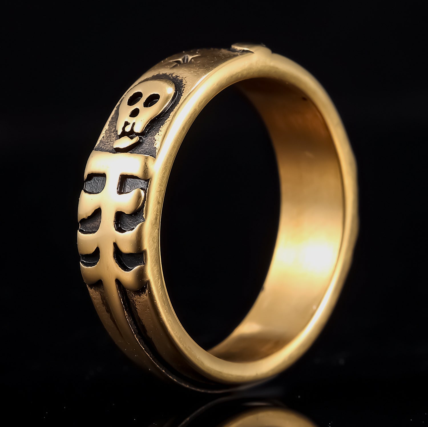 Anello in acciaio inossidabile "Till Death Do US Part".