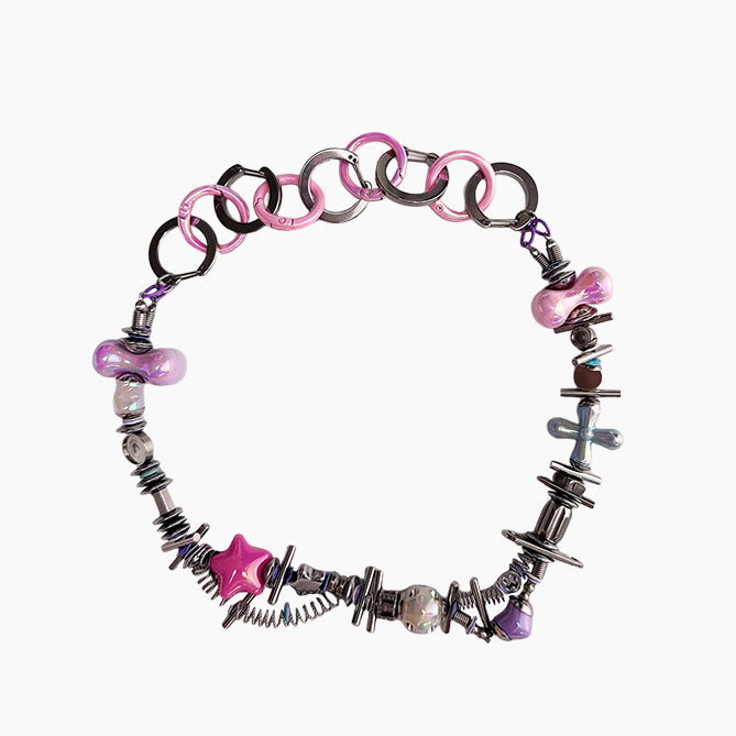 Trendy Colorful Bead Necklace