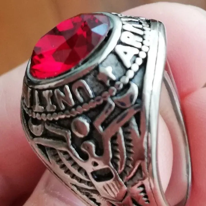 US Army Gemstone Ring - Vrafi Jewelry