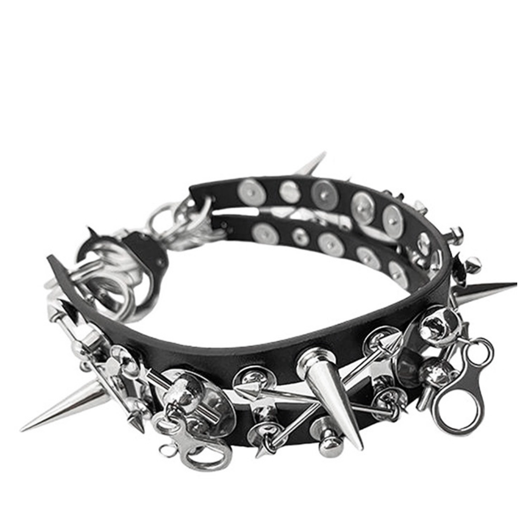 Handmade Punk-Style Leather Choker