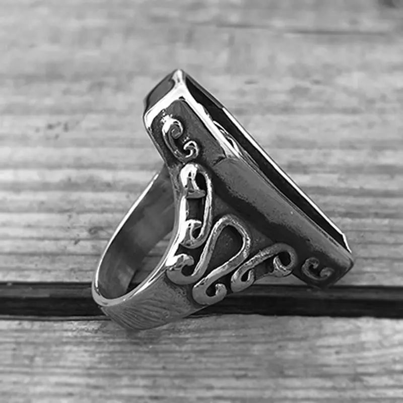 Vampire Coffin Stainless Steel Ring - Vrafi Jewelry