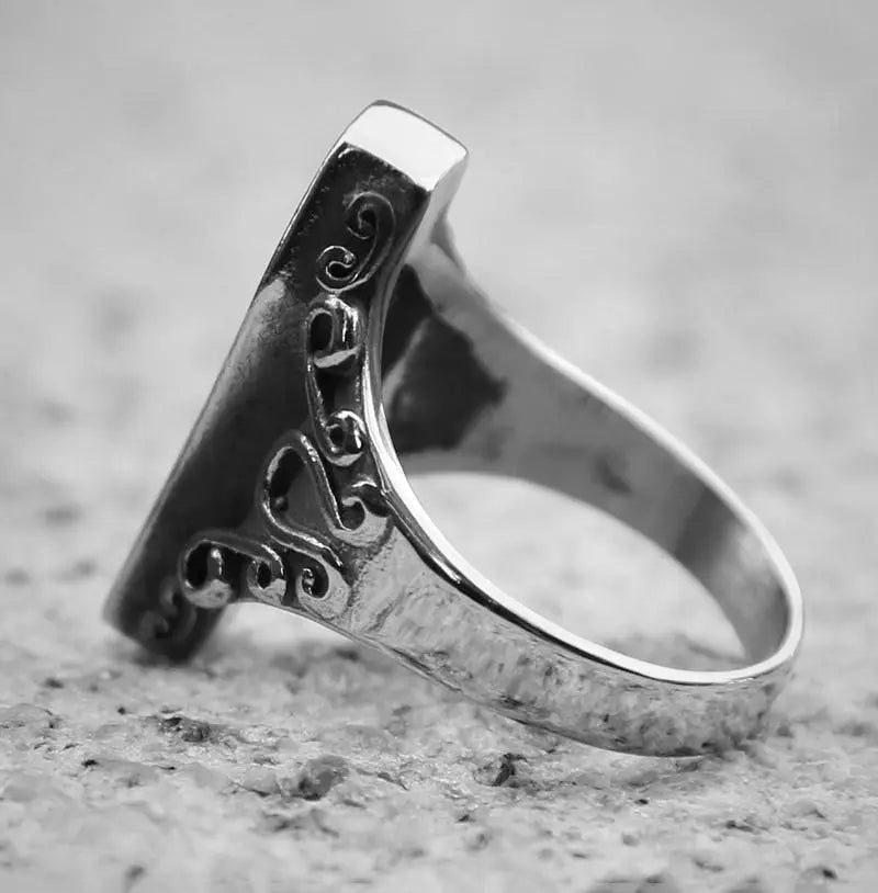 Vampire Coffin Stainless Steel Ring - Vrafi Jewelry