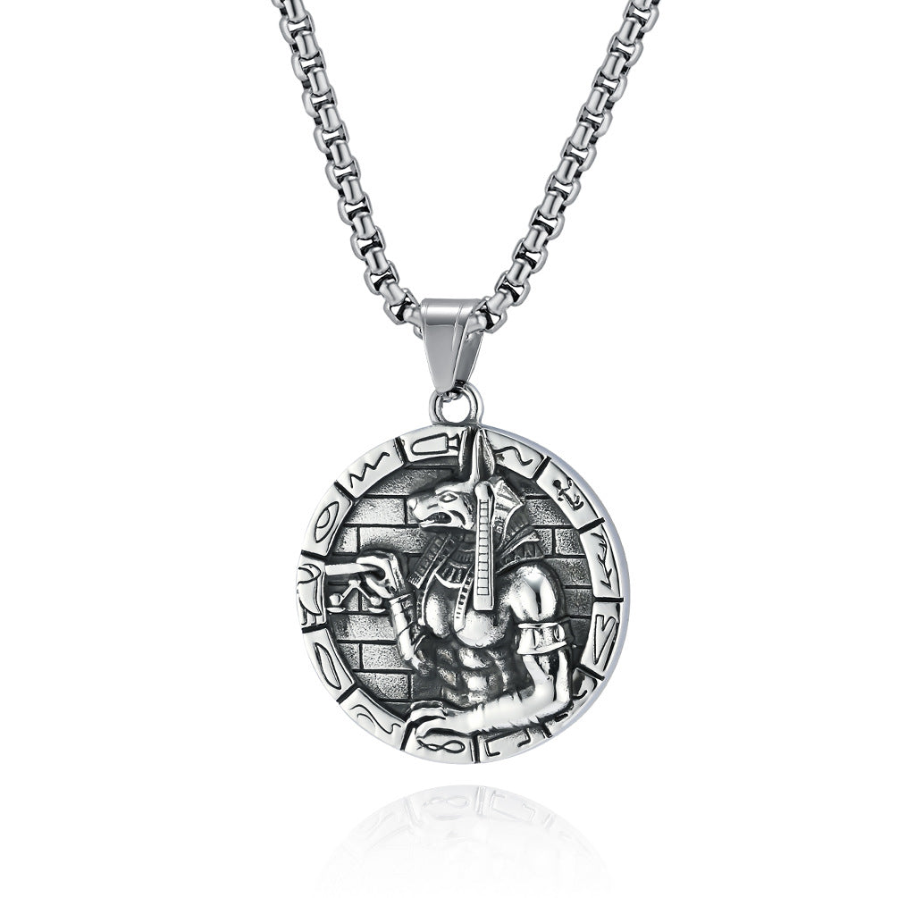 Vintage Anubis Egyptian Mythology Pendant