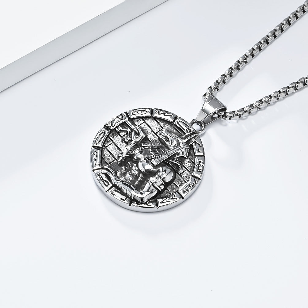 Vintage Anubis Egyptian Mythology Pendant