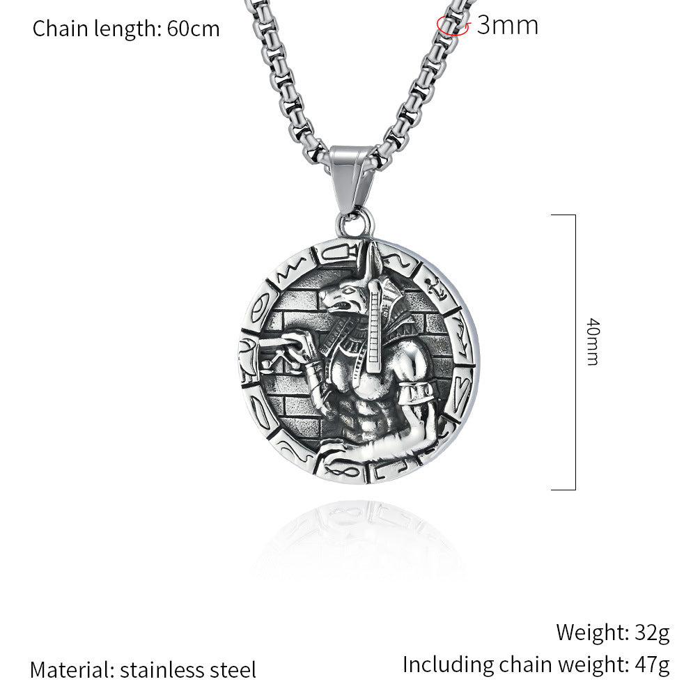 Vintage Anubis Egyptian Mythology Pendant