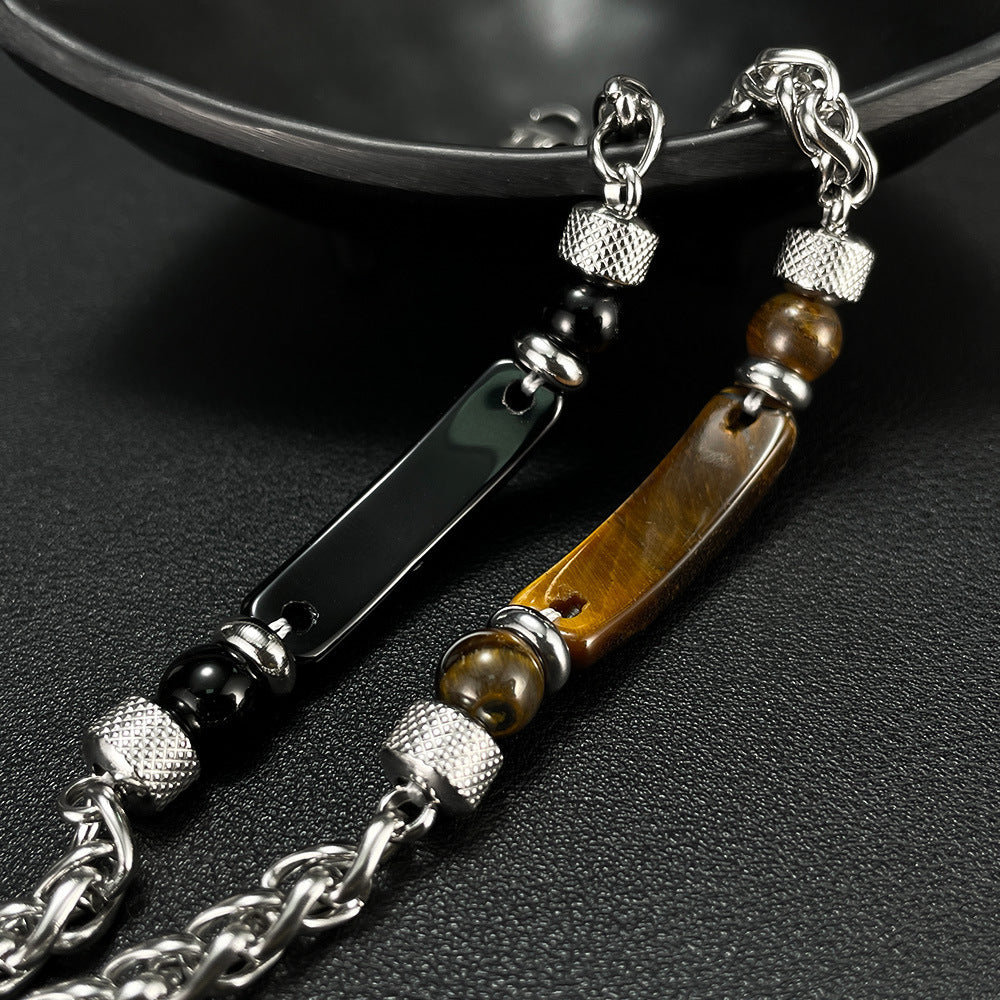 Byzantinisches Gliederarmband aus Edelstahl