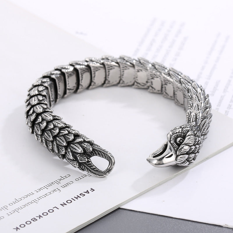 Bracelet Perlé Acier Inoxydable Albâtre