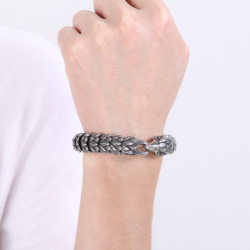 Bracelet Perlé Acier Inoxydable Albâtre