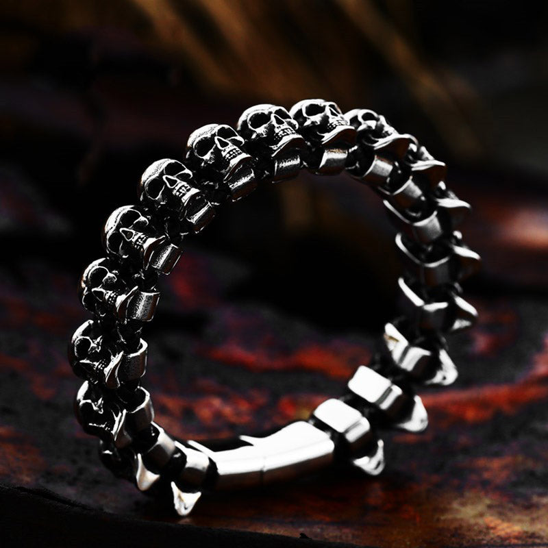Vintage Punk Skull Bracelet