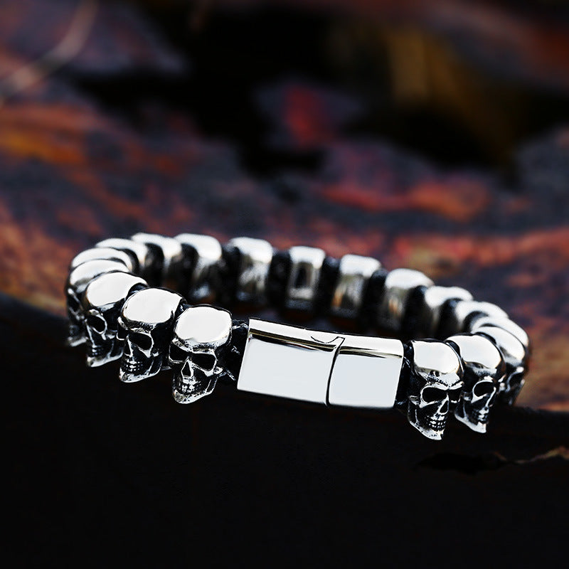 Vintage Punk Skull Bracelet