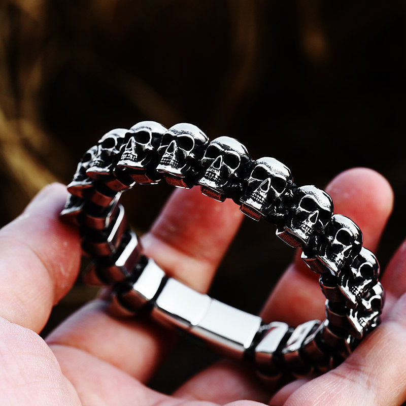 Vintage Punk Skull Bracelet