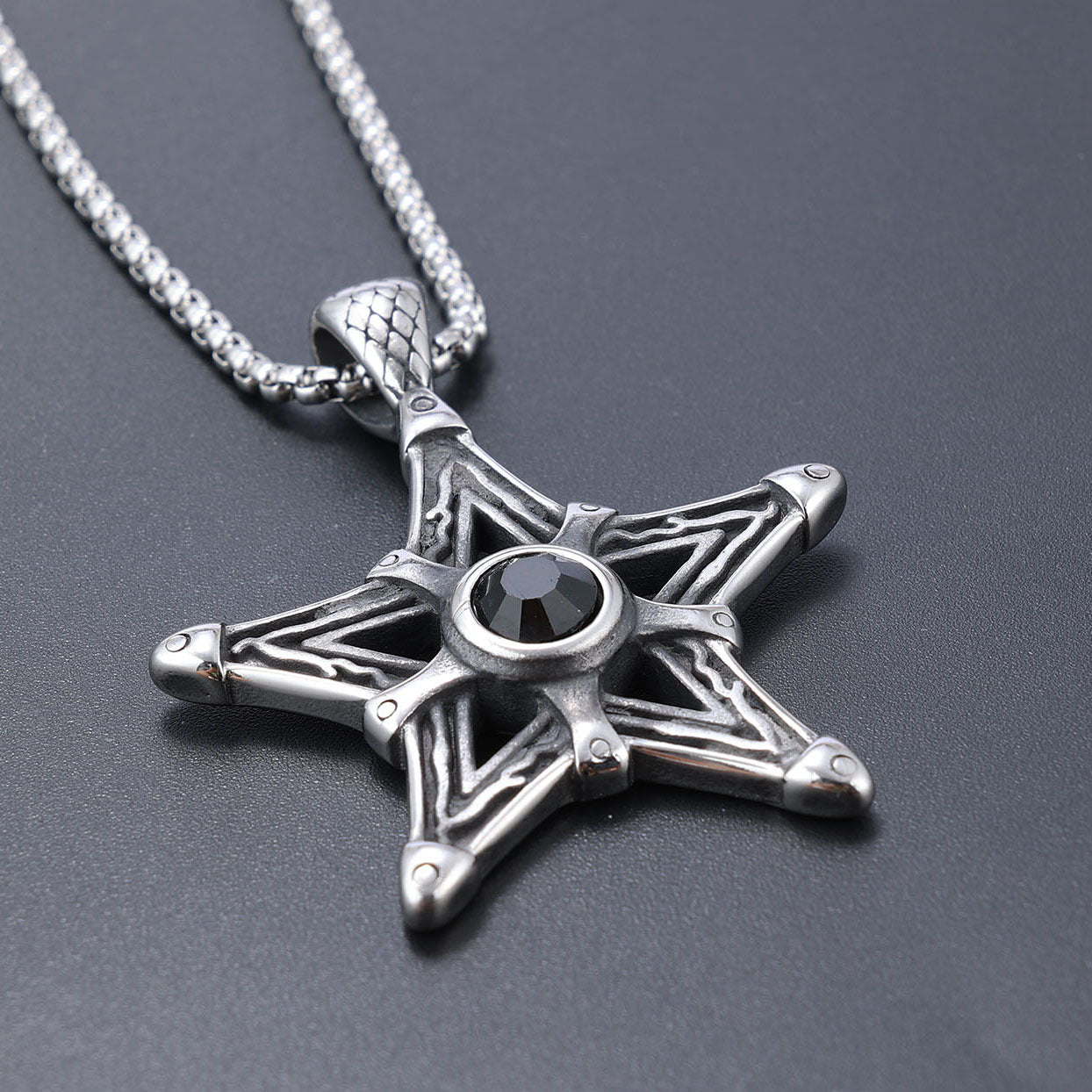 Vintage Sun, Moon and Star Pendant