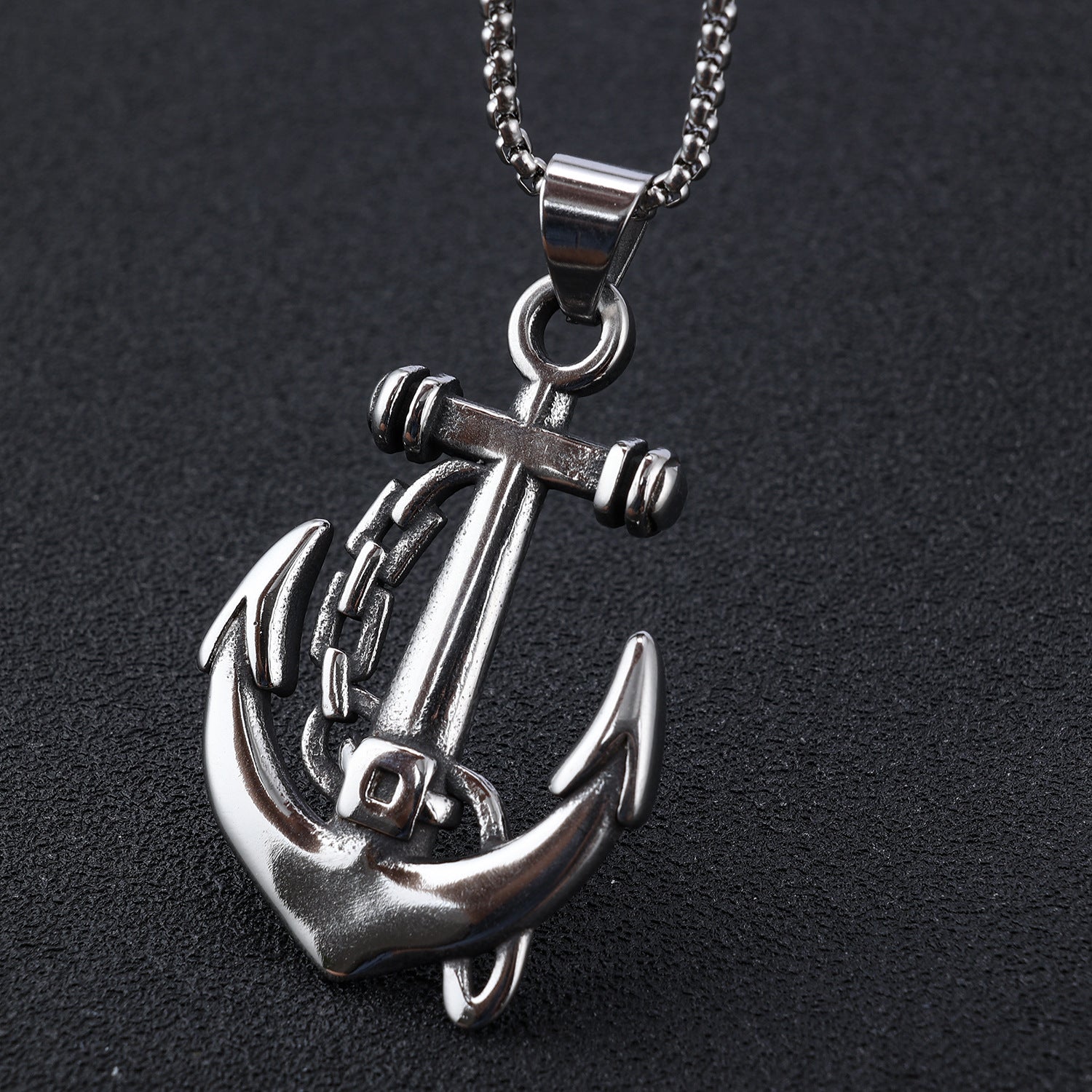 Vintage Wrapped Ancient Anchor Men's Pendant
