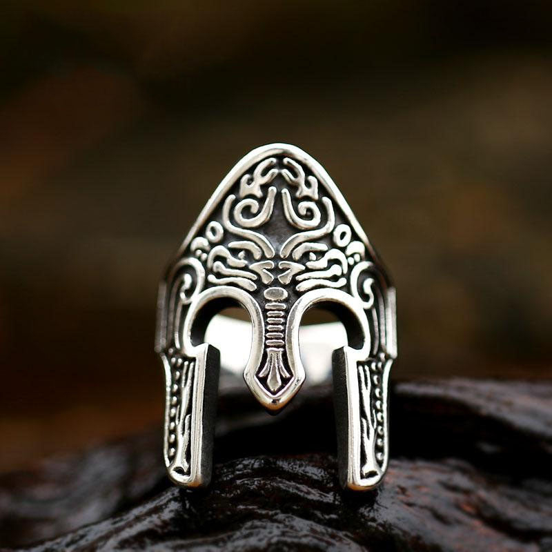 Anello con sigillo minimalista in acciaio inossidabile intagliato