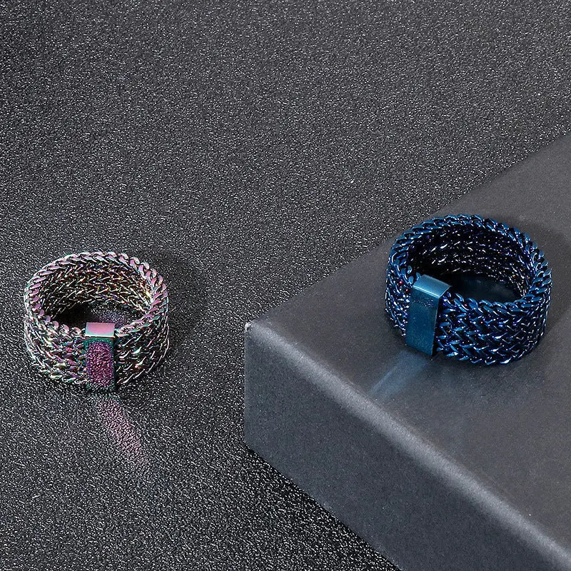 Wheat Ear Chain Stainless Steel Ring VRAFI