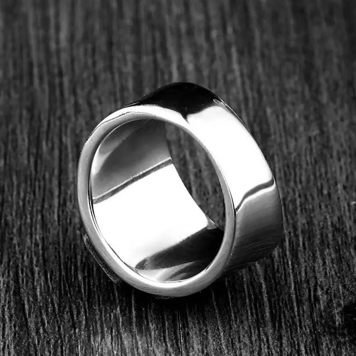 Zircon Stone Stainless Steel Simple Ring VRAFI