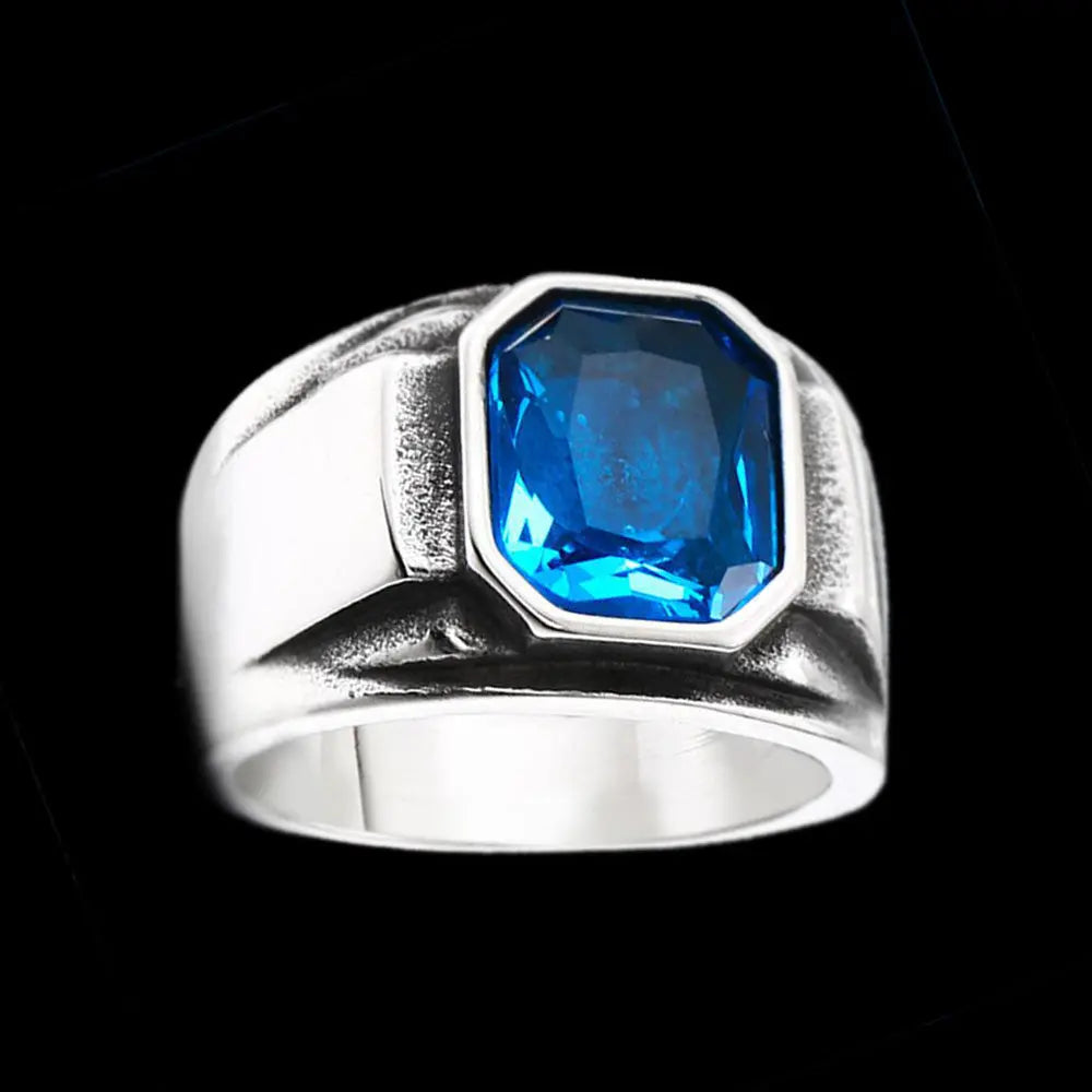 Zircon Stone Stainless Steel Simple Ring VRAFI