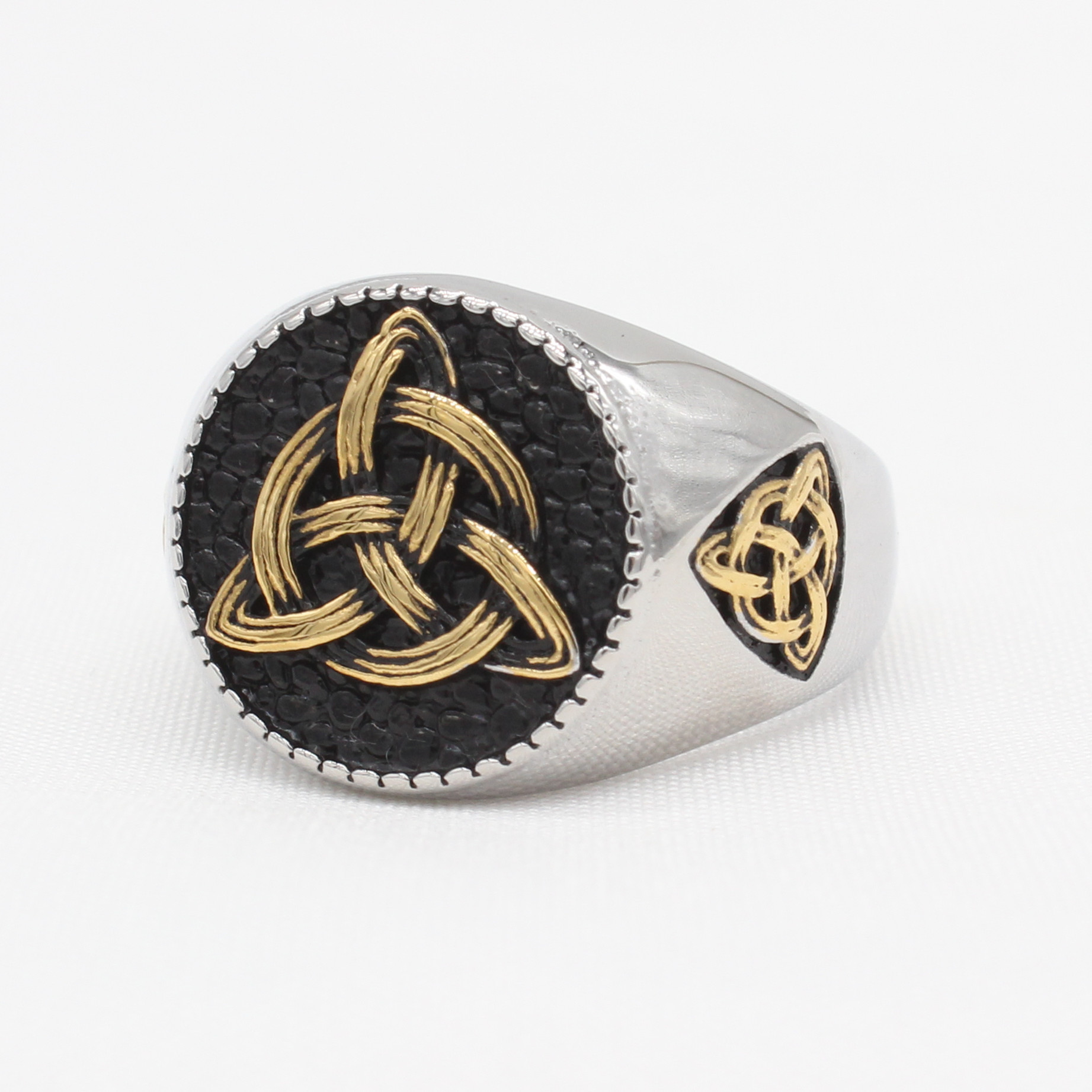 Celtic Trinity Knot Stainless Steel Ring