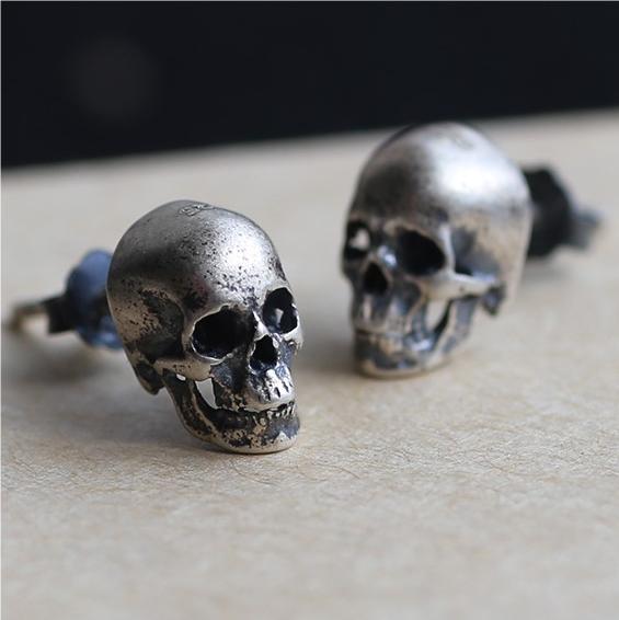 Gothic Skull Hollow Men's Earrings
