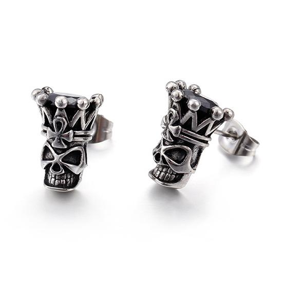 Retro Exaggerated Domineering Skull-Vrafi Jewelry