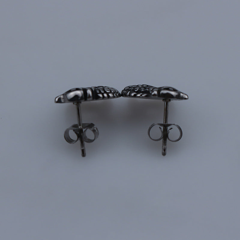 Ssangyong Titanium Steel Earrings -Vrafi Jewelry