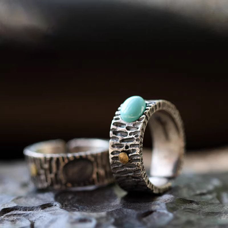 Bague en acier inoxydable en forme de corps 3D