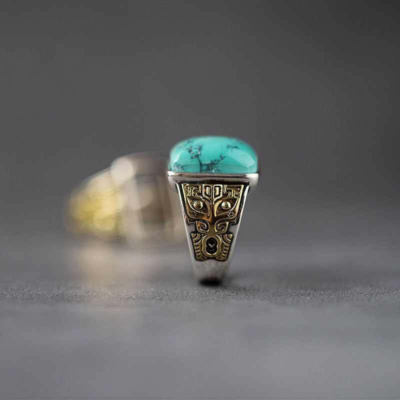 Anillo de acero inoxidable con forma de cuerpo 3D