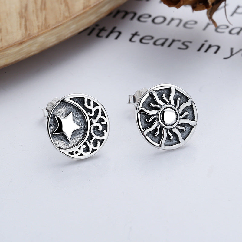 Vintage Totem Stud Earrings