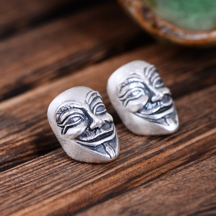 Clown Mask Stud Earrings
