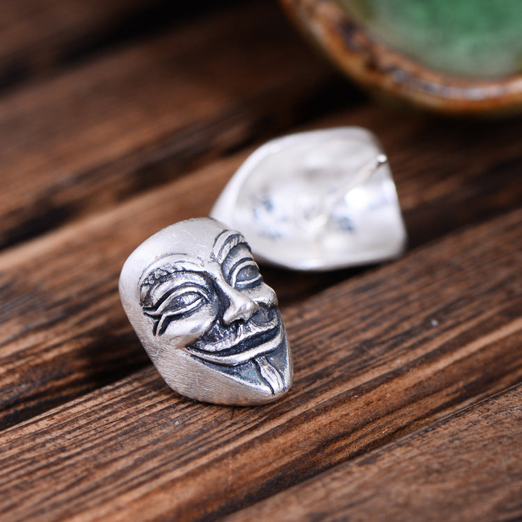 Clown Mask Stud Earrings