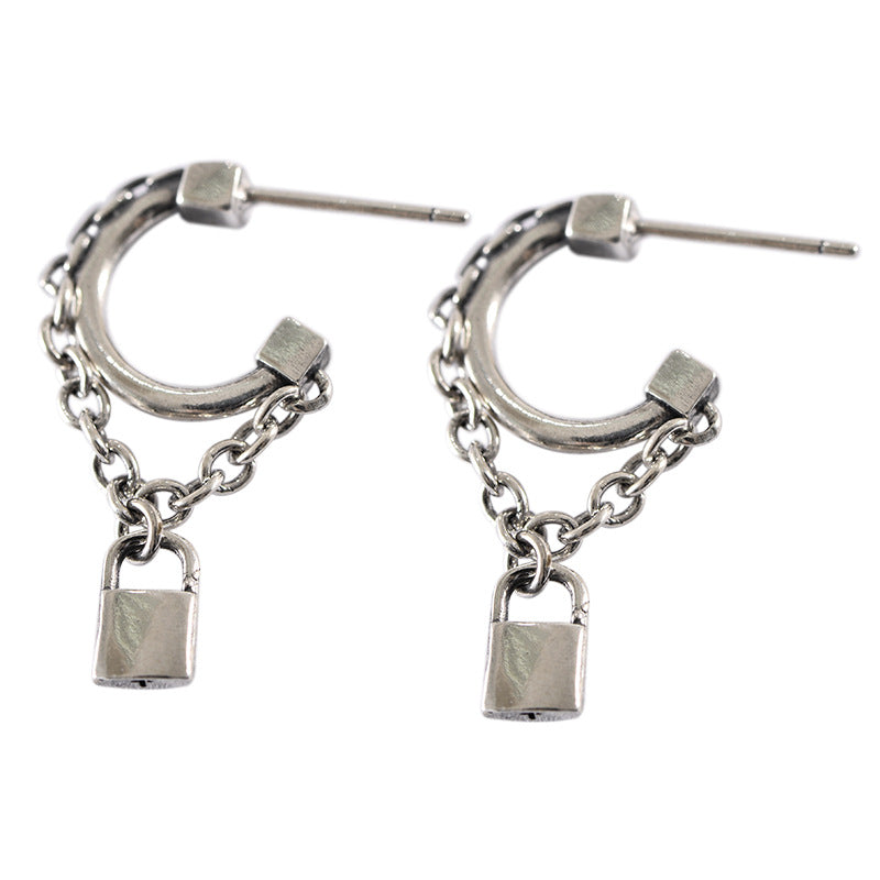 Locking Chain Earrings