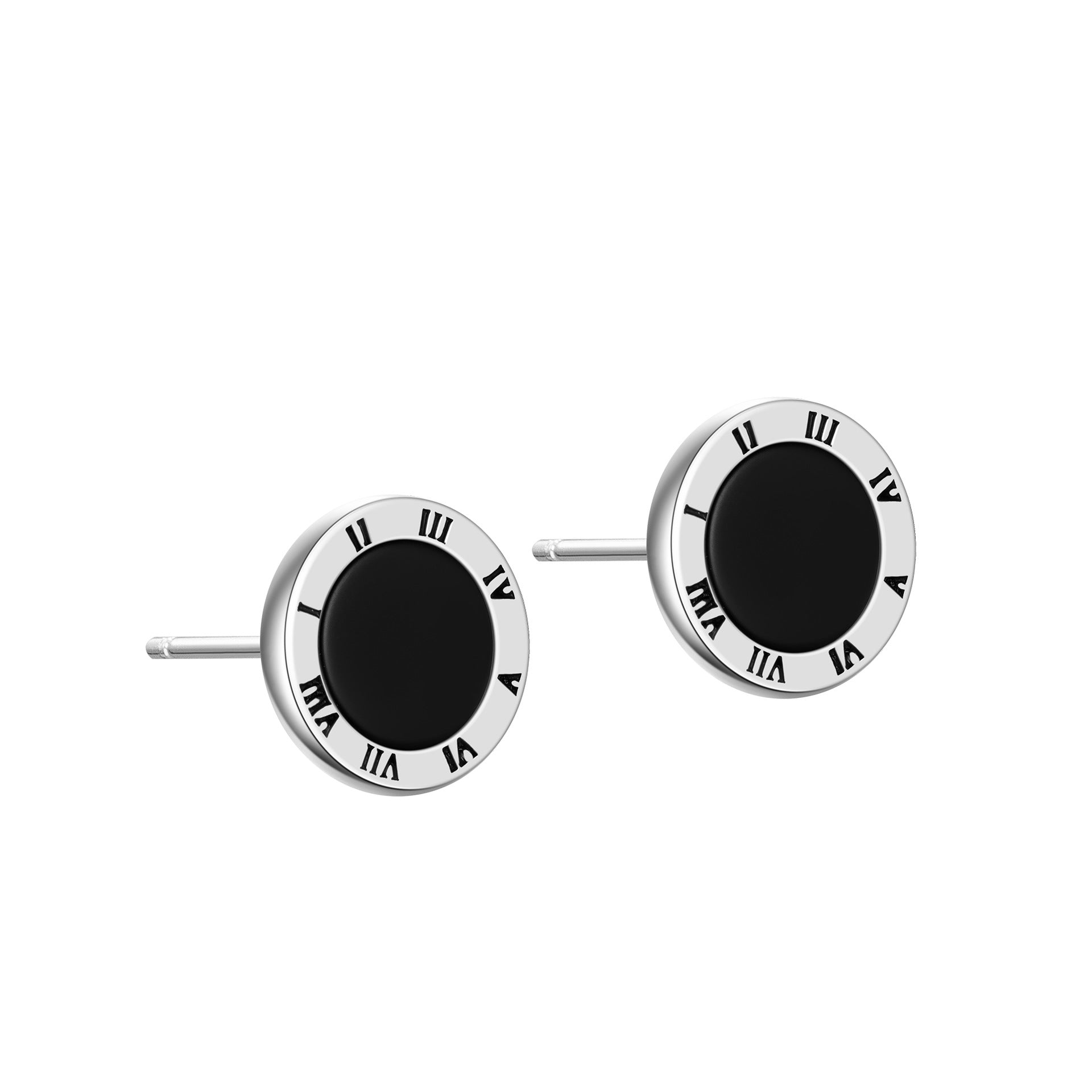 Roman Numeral Stud Earrings