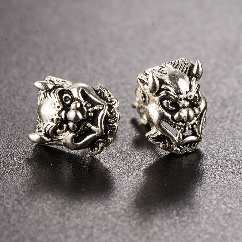 Devil's Mask Stud Earrings