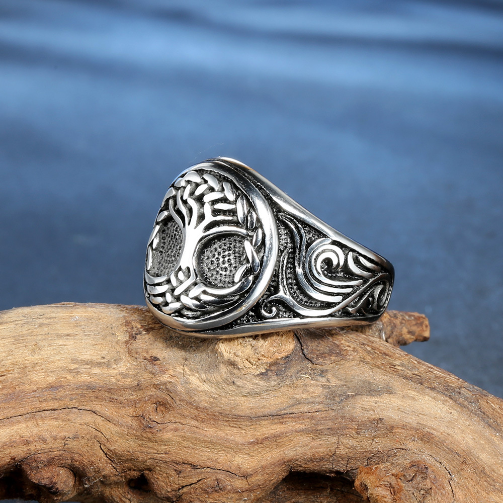 Texture Fiore Con Anello In Acciaio Inox Smaltato