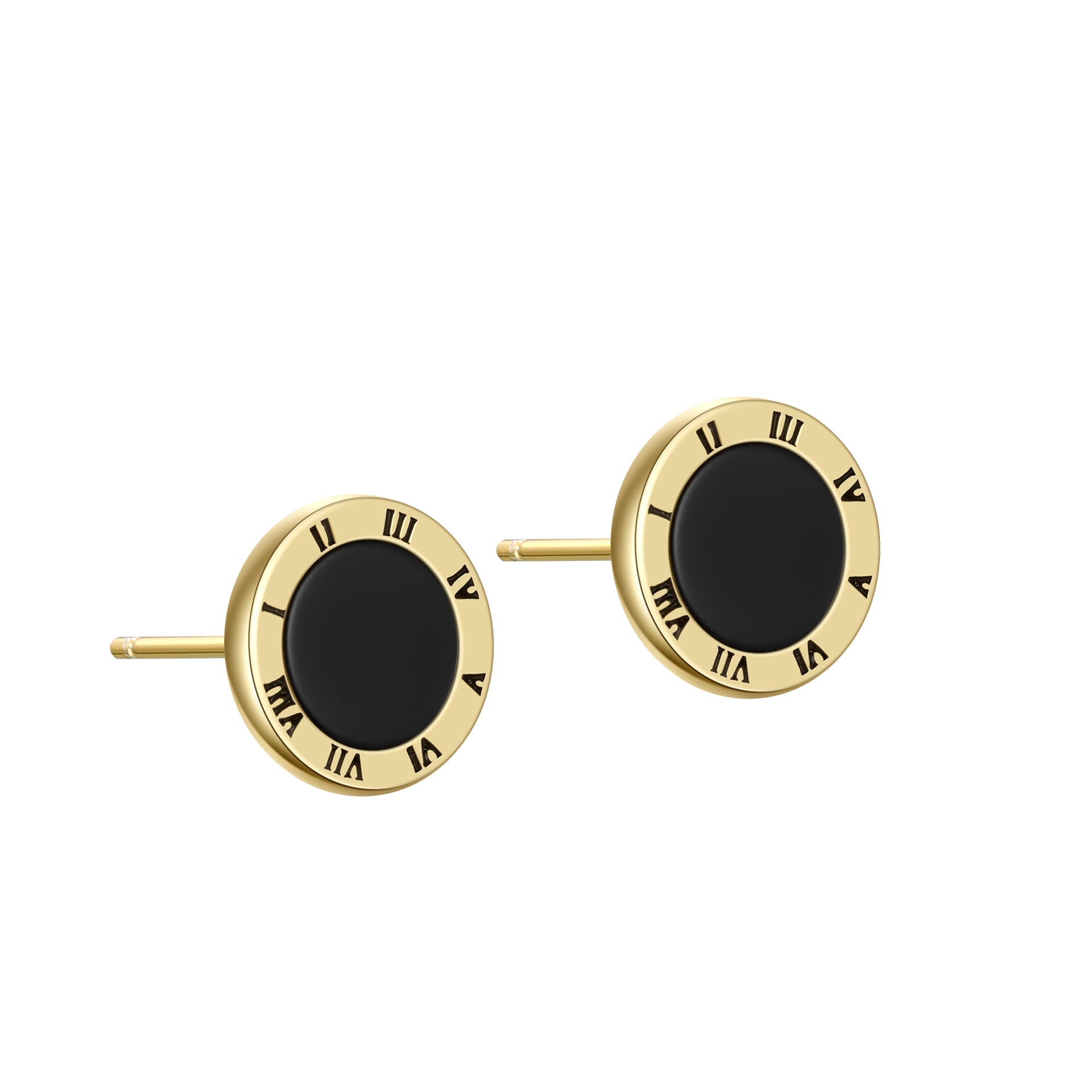 Roman Numeral Stud Earrings