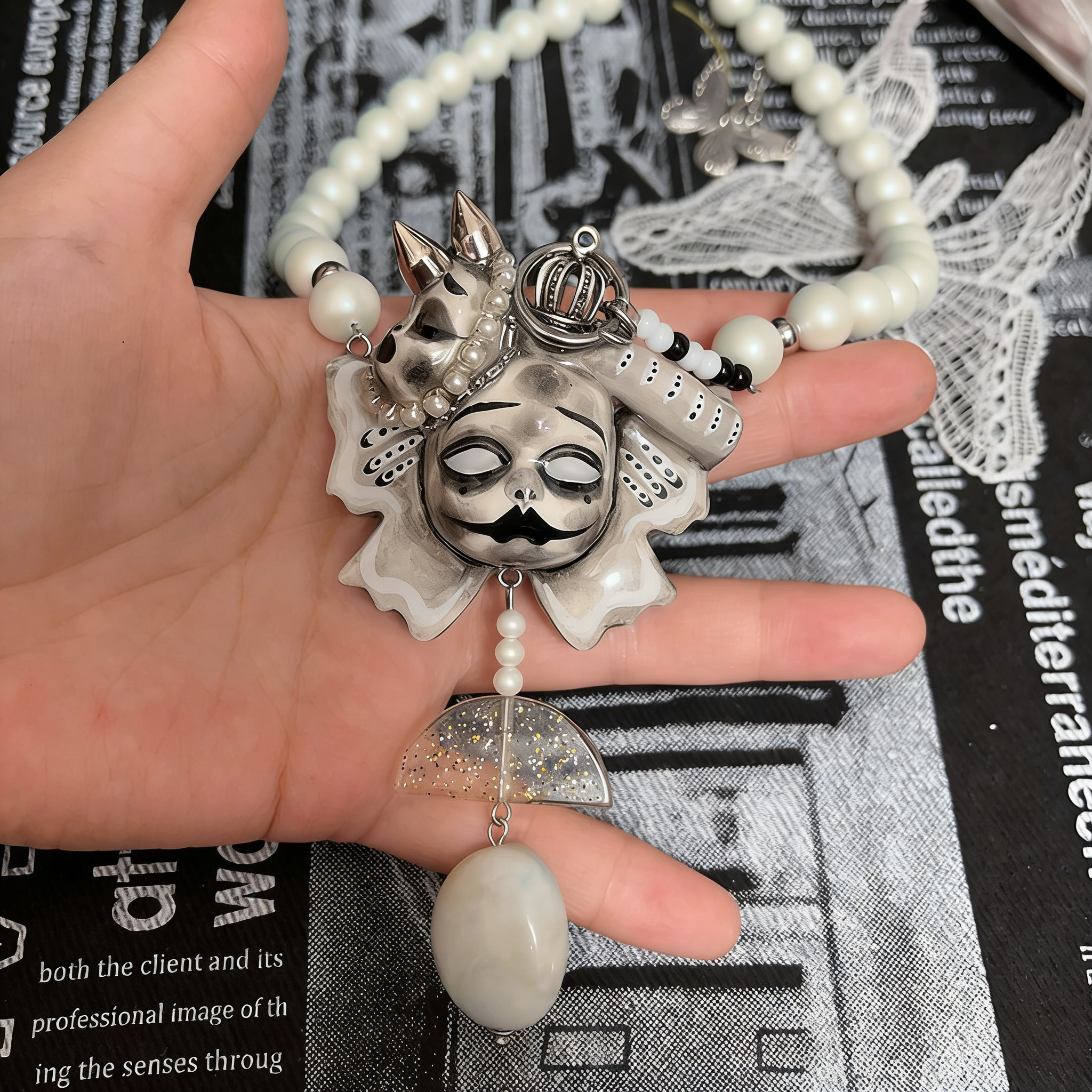 Silver Slumber Beast Necklace