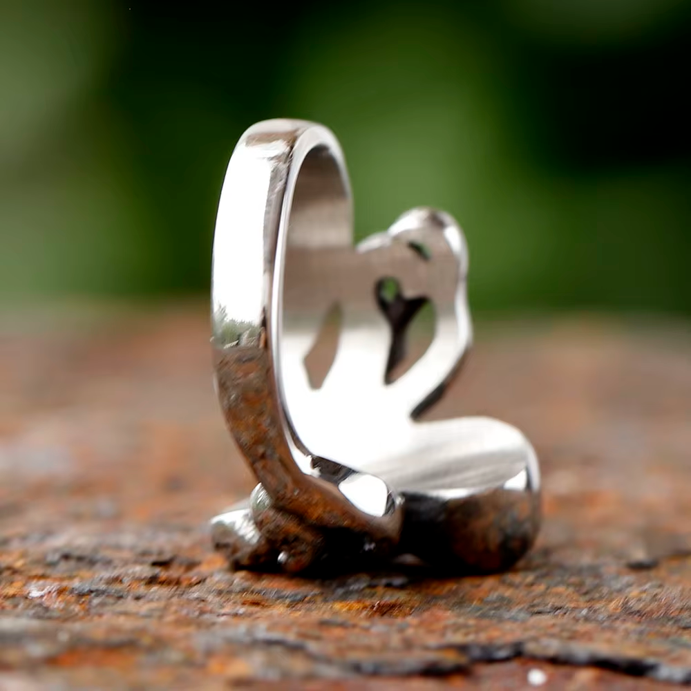 3D Octopus Statement Stainless Steel Ring