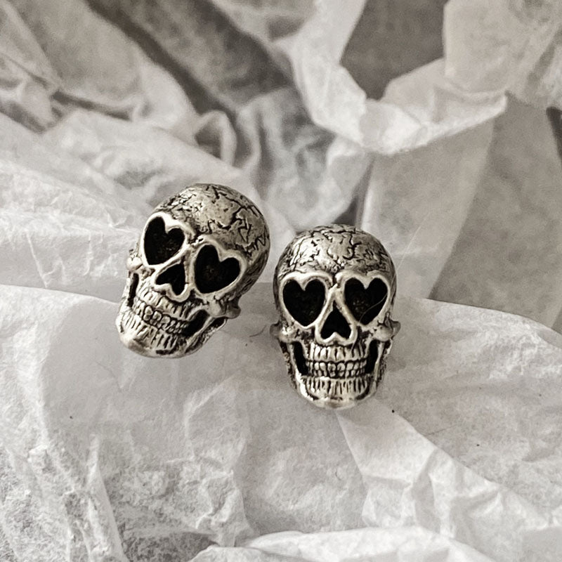 Skull Crown Stud Earrings