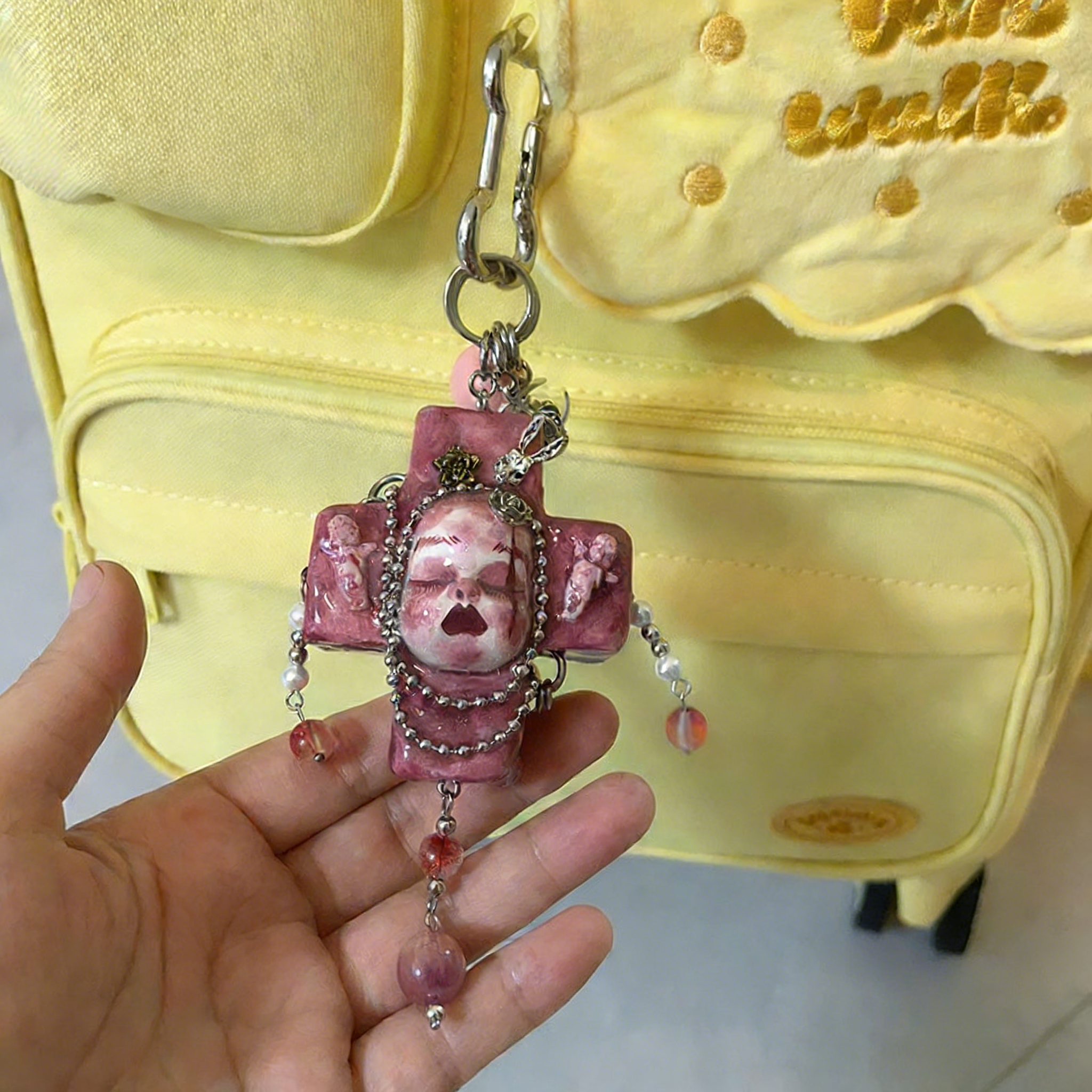 Gloomy Cross Baby Charm