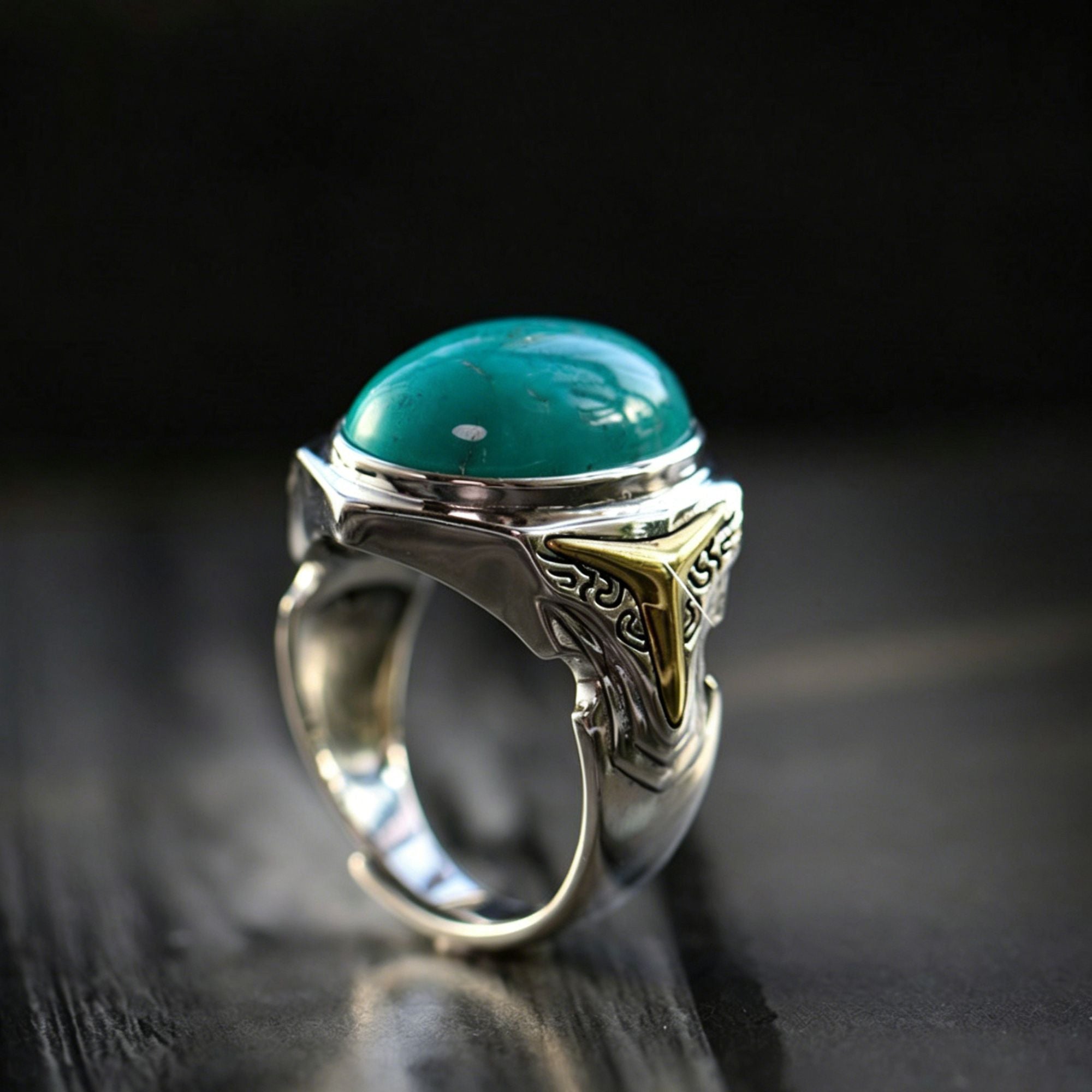 Bague en acier inoxydable en forme de corps 3D