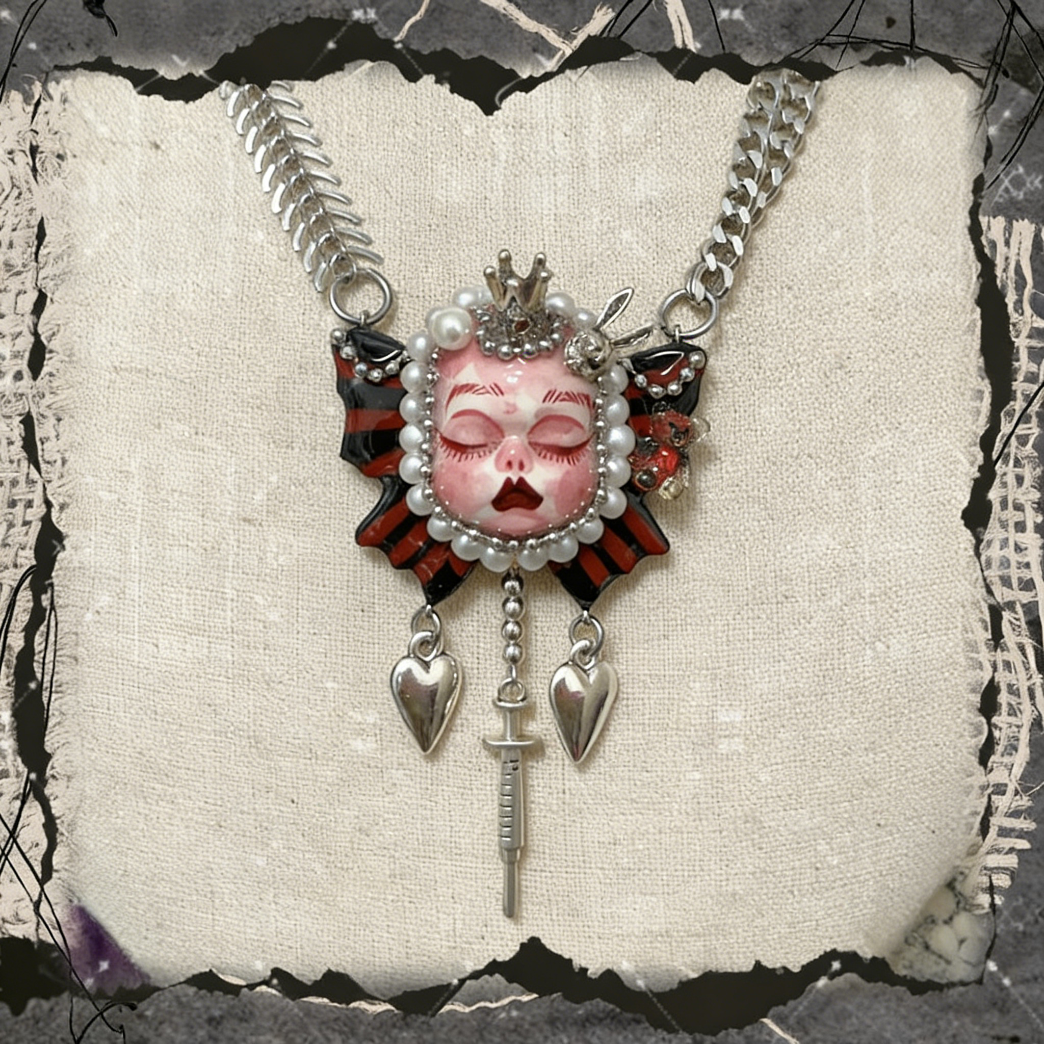 Handmade Dark Doll Necklace＆Choker