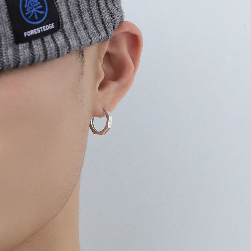 Roman numerals Hoop Earrings