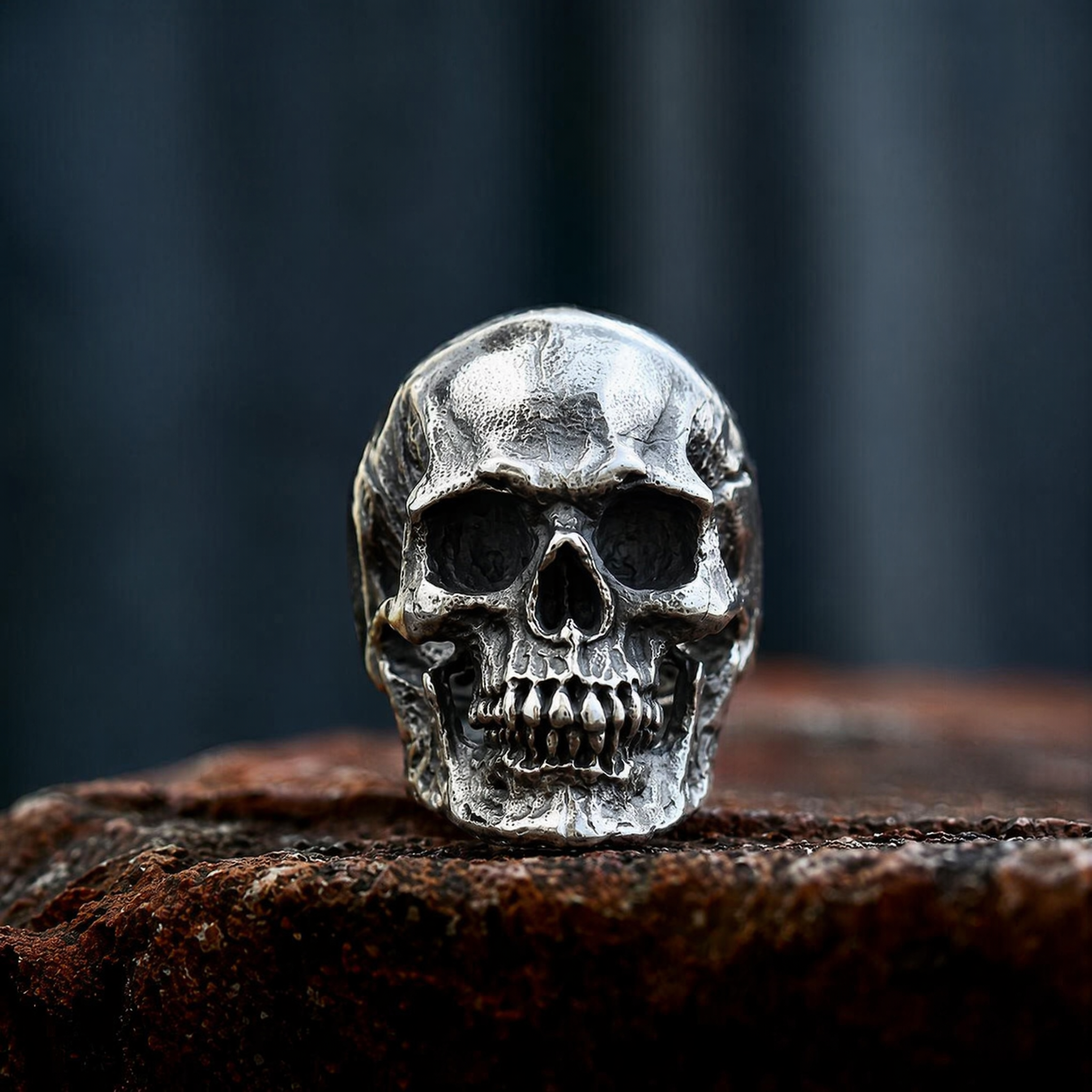 Calvarium Skull Stainless Steel Ring