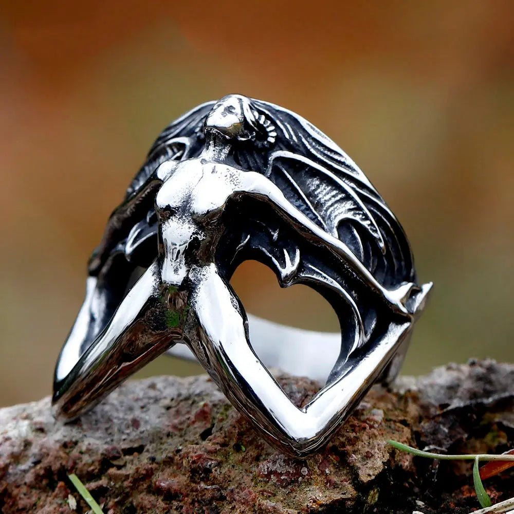 3D Body Shape Stainless Steel Ring VRAFI