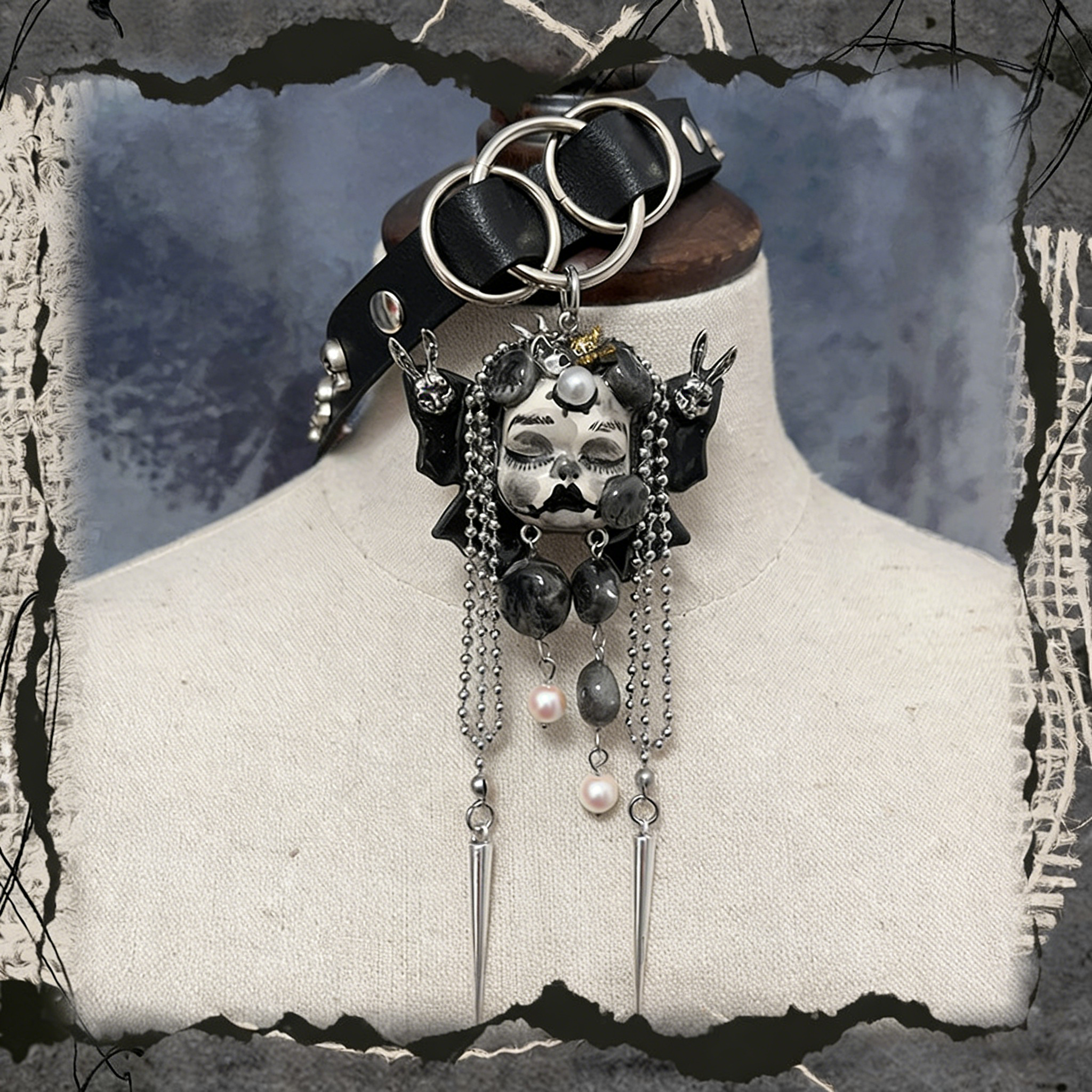 Shadow Puppet Dark Doll Necklace＆Choker
