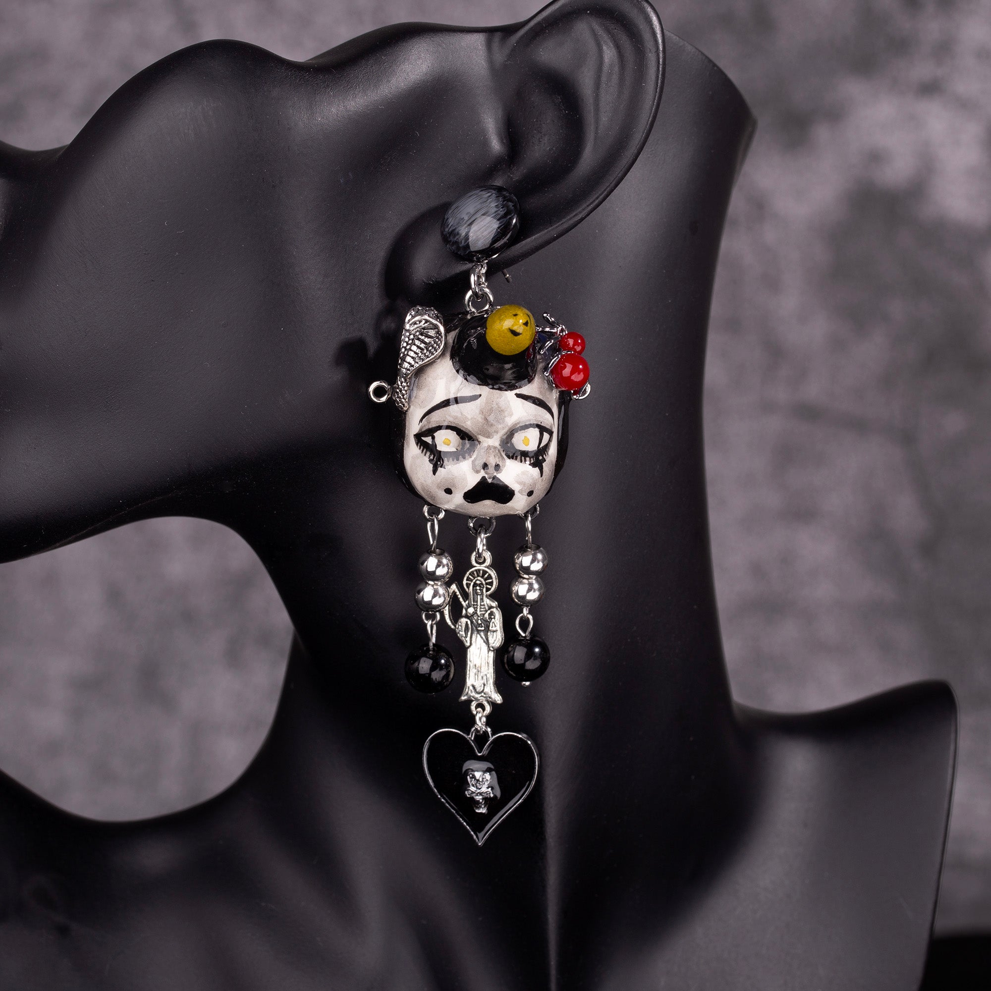 Unicorn Snake Heart Freak Baby Earrings